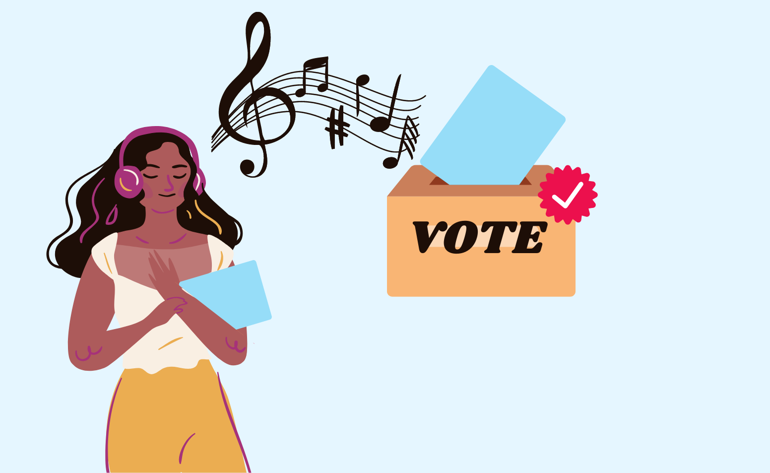 listening to music voting playlist