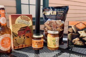Pumpkin-themed products from Trader Joe's.