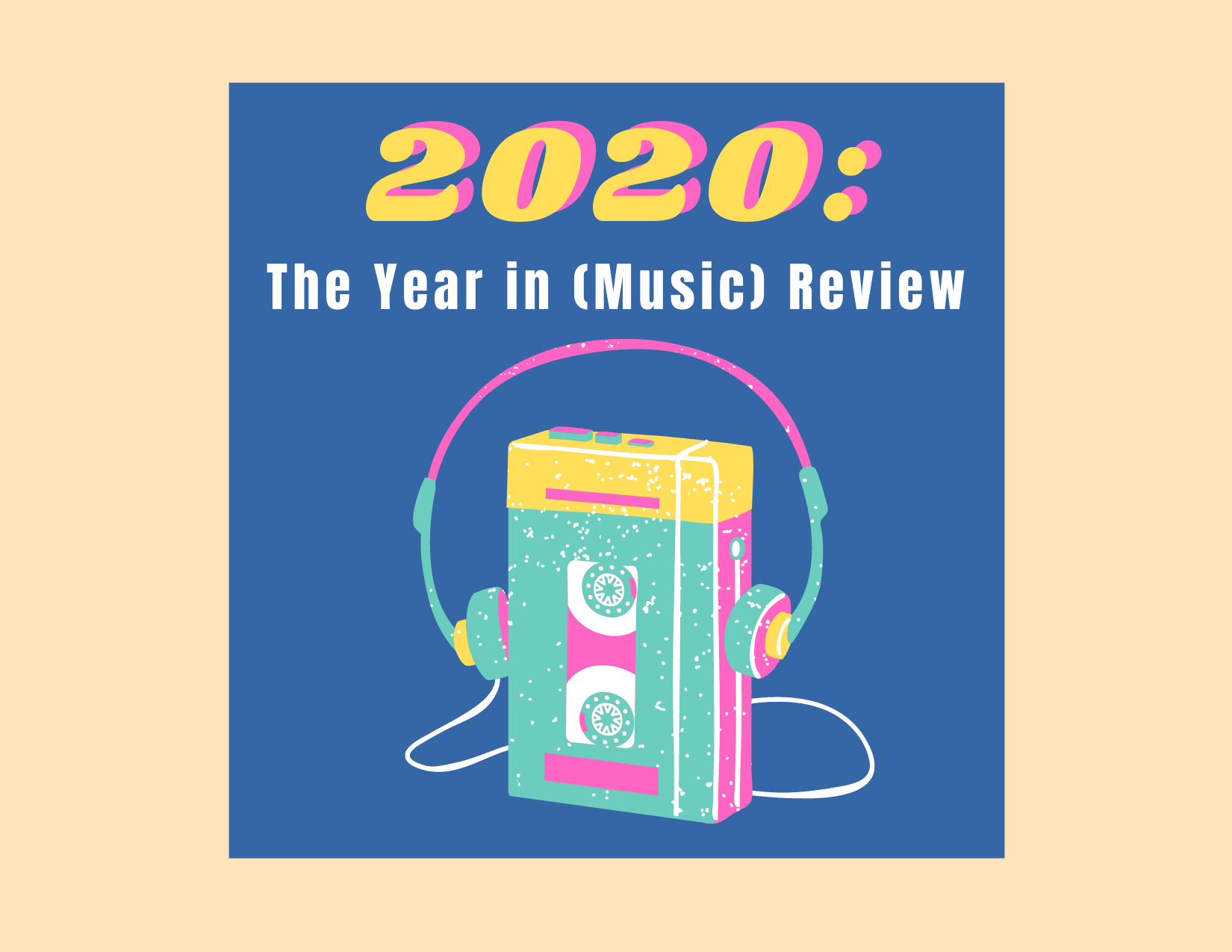 2020 music review cassette tape graphic