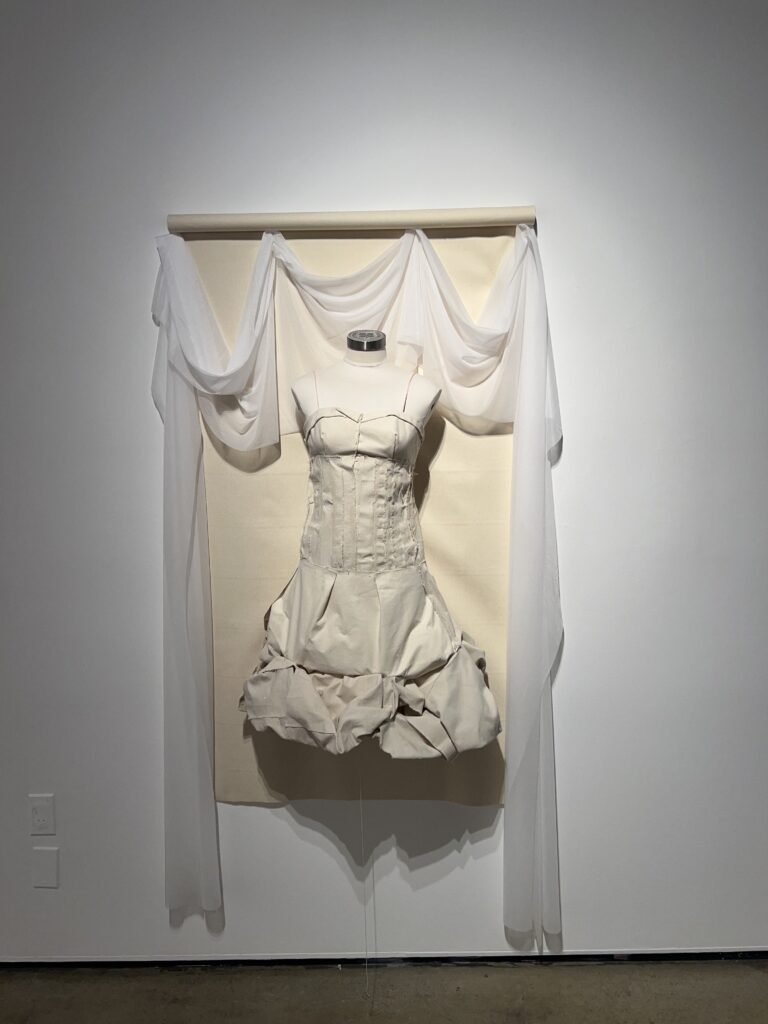 Katie Segarra’s work in Keller Gallery on Feb. 18. Photo credit to Tessa Balc.