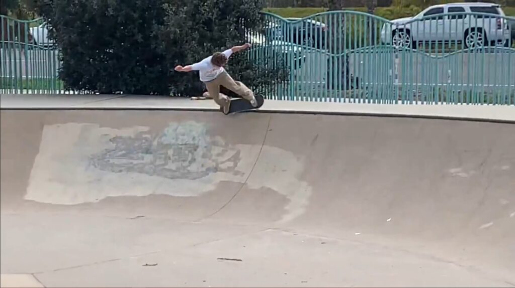 A skater in Shockus Park. Photo credit to Brennan Ernst