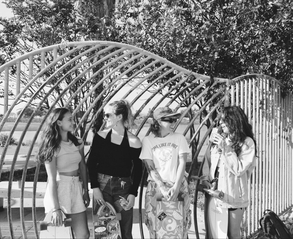Lyssie, Monti, Kendra and Alma at Shockus Park. Photo credit to Ryan Valenzuela.