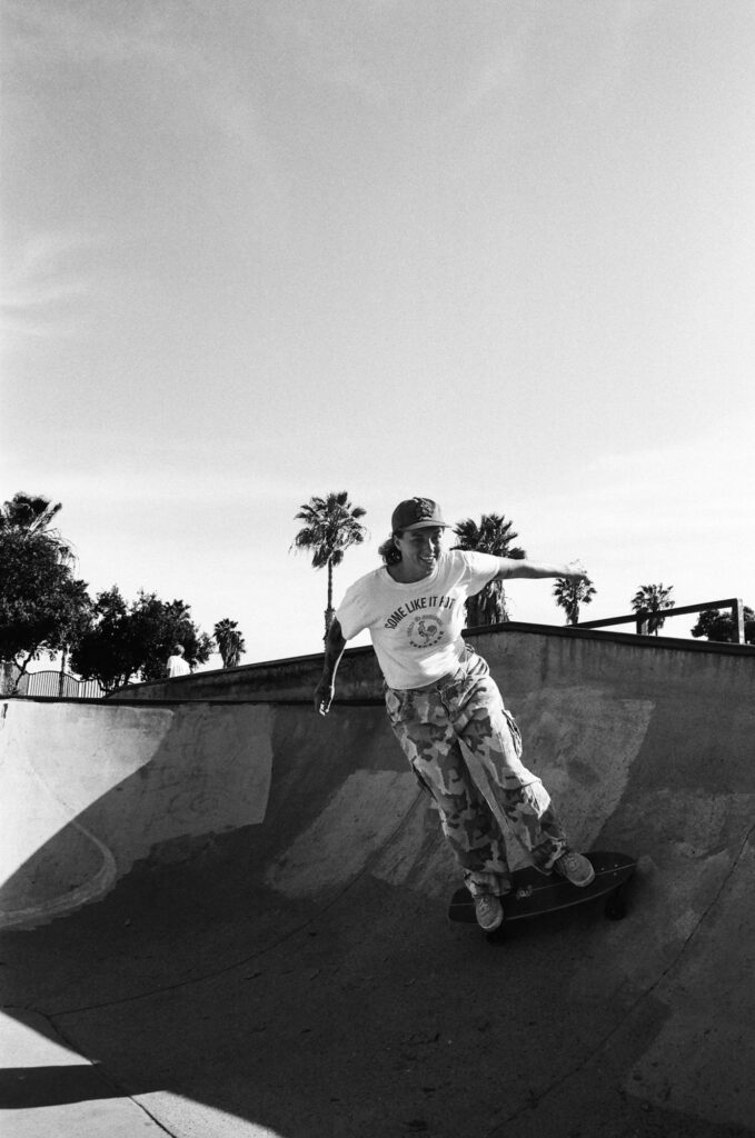 Kendra carving a bowl at Shockus Park. Photo credit to Ryan Valenzuela.