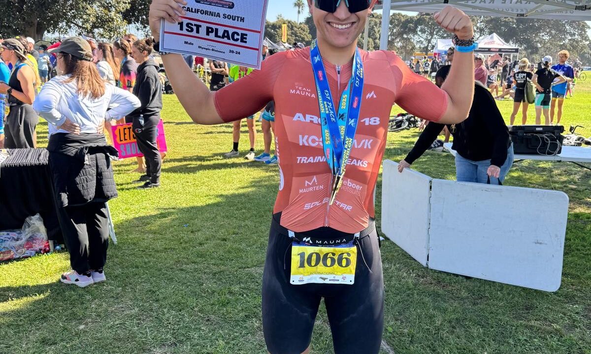 Bicho Soler López races to California State Triathlon victory